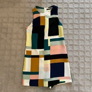 Zara XS mod mini dress / romper, retro 60s vintage